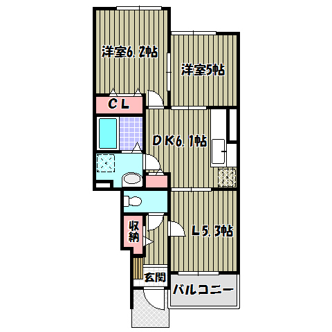 メヌエットⅡ 間取り図