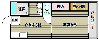 パナハイツ田中 間取り図