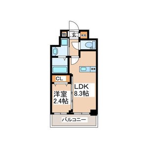 クローバー・グランツ北野田 間取り図