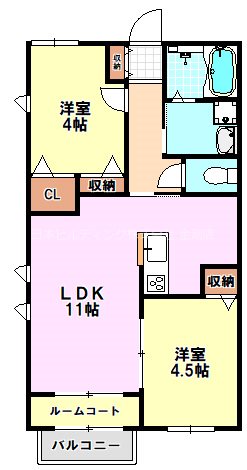 ルミエール　ハルム 間取り図