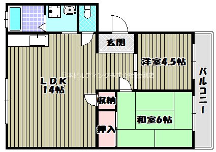 グリーンビレッジ 間取り図