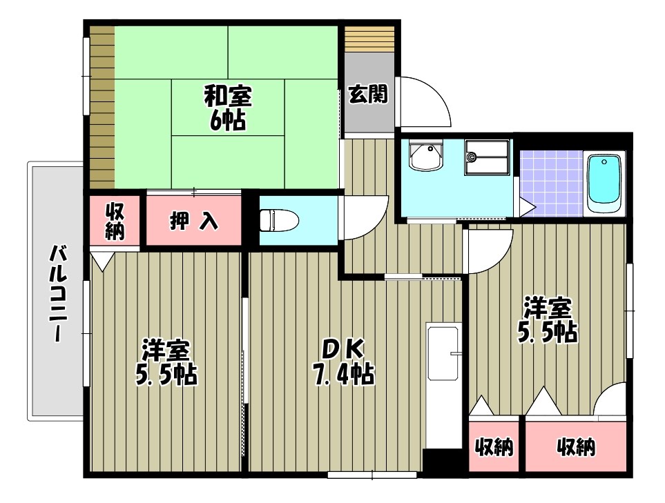 エステートヴィラ 間取り図