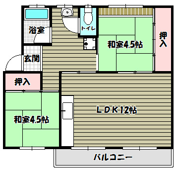 狭山住宅1６号棟  間取り図