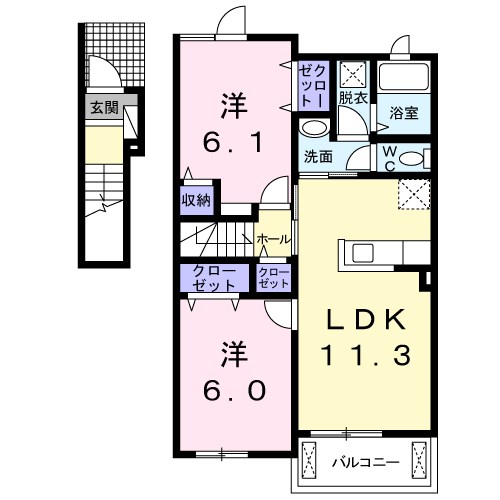 メゾン　ド　エスパス 間取り図
