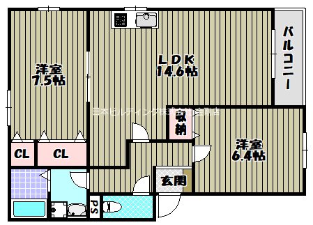 グラツィア堺 間取り図