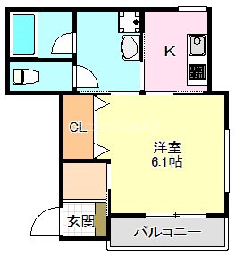 グランメゾン南余部 間取り図