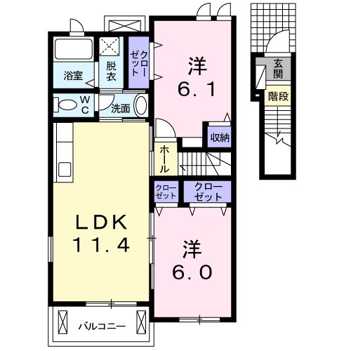 オリーブⅡ 間取り図