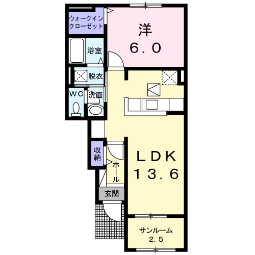 サニー　レジデンス　和泉 間取り図