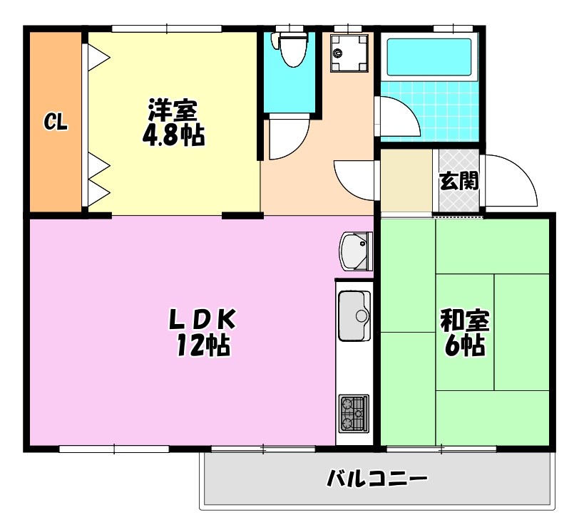 狭山住宅3棟  間取り図