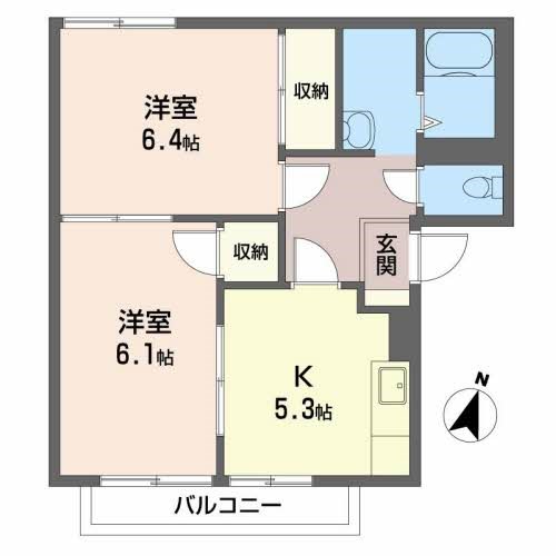 フレグランス福田 間取り図
