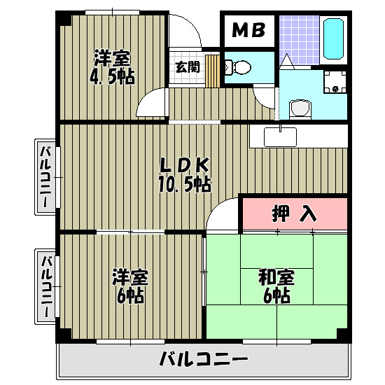 ジョイフル昭栄 間取り図
