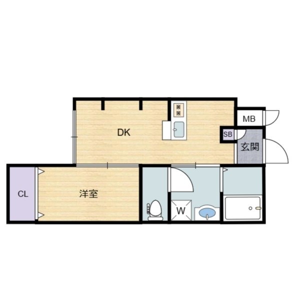 エヌエムキャトフヴァントゥレーズノース 間取り図