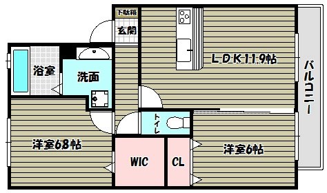 アヴァンセ和泉中央　Ａ棟 間取り図