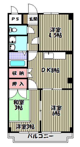 アーネットスタシオン大阪狭山 間取り図
