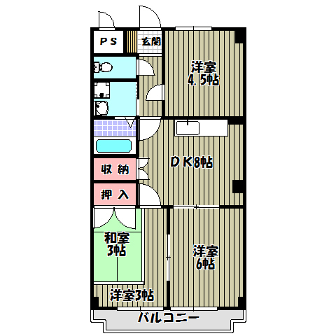 アーネットスタシオン大阪狭山 間取り図