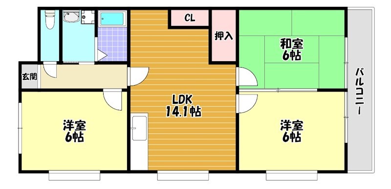 アーネットスタシオン大阪狭山 間取り図