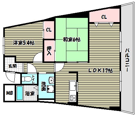 エスポアール岩根 間取り図