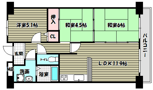 セントラルステージ光明池 間取り図