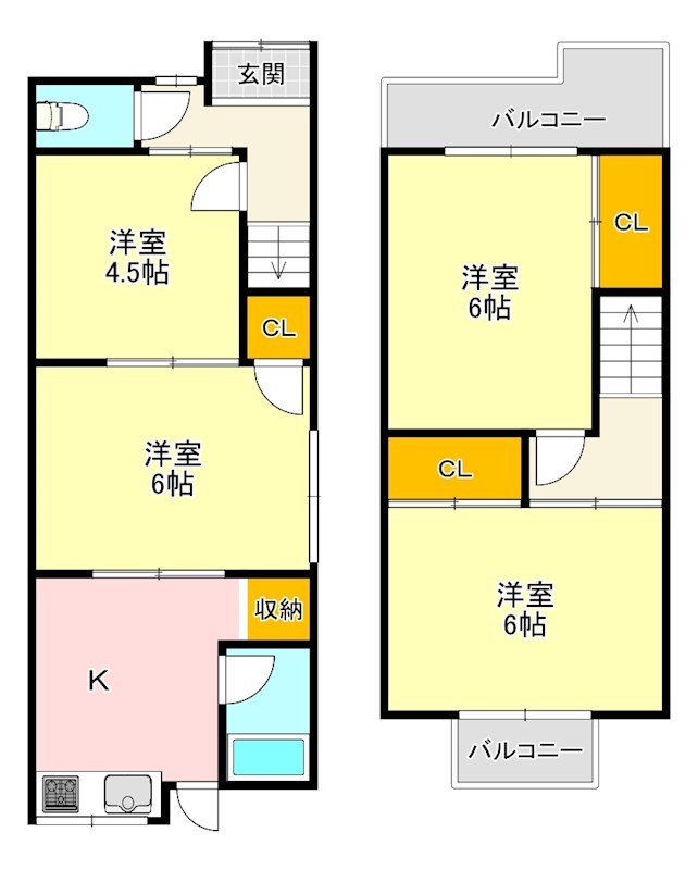 TC木戸戸建  間取り図