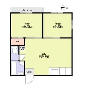 西山ハイツ 間取り図
