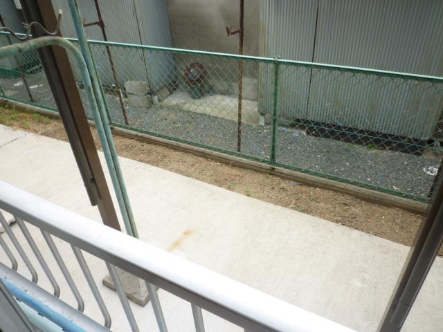 西山ハイツ ベランダ