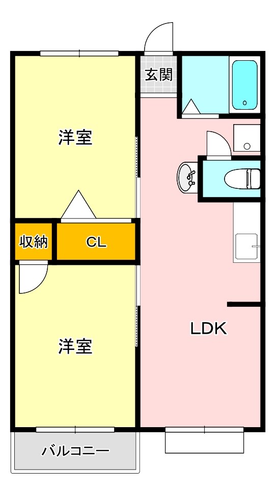 フラッツ池崎 間取り図