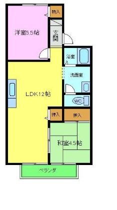 シャトードイワネ19号館 間取り図