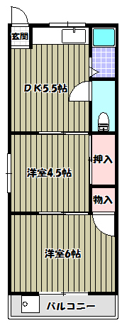 狭山桜台マンション 間取り図