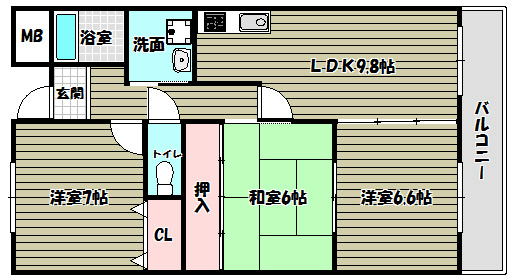 ウエストインヒルズ 間取り図