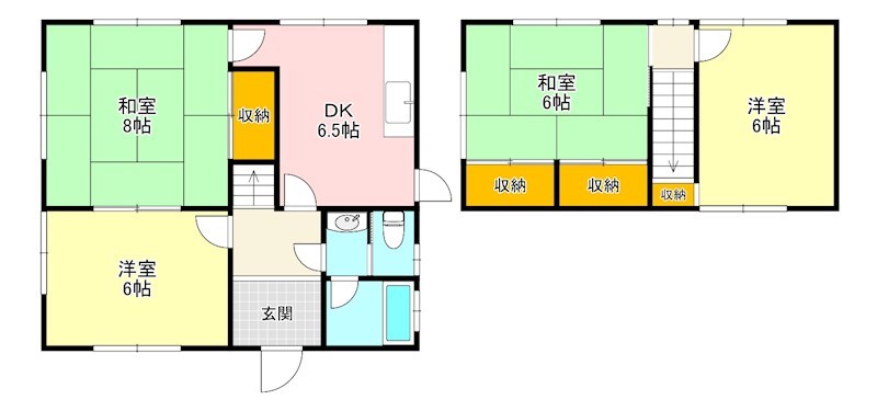 富田林市山手町5号 間取り図