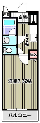 フジパレスアサヒ 間取り