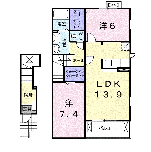 グランモデッサＡ 間取り図