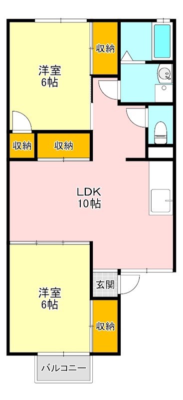 シャトー・ド・イワネG号館 間取り図
