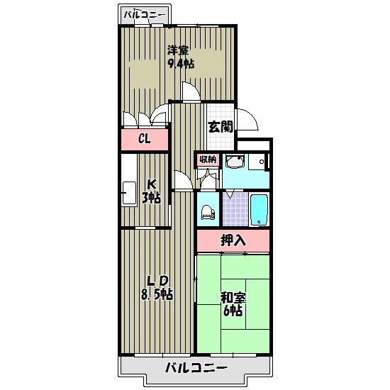 グリーンヒル小金台（マンションタイプ） 間取り図