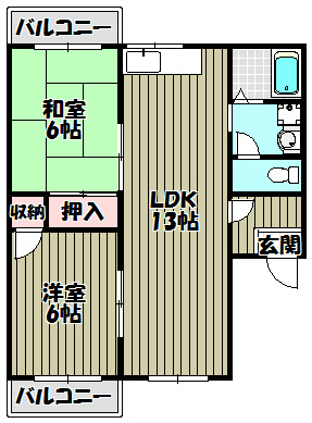 プティセゾン草部 間取り図