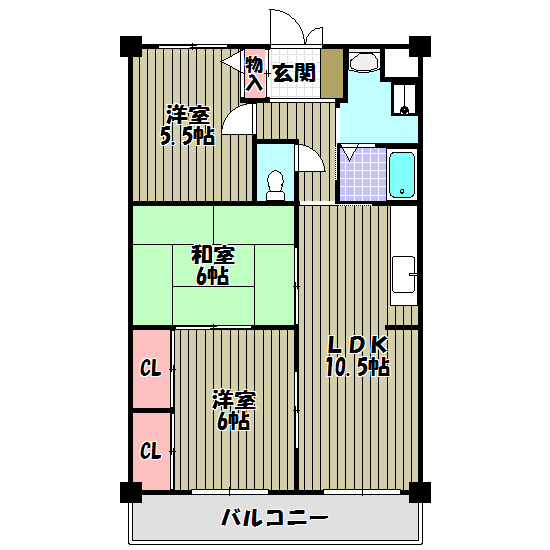 ファミーユ千代田 間取り図