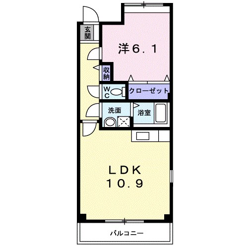 メルベーユフジワラⅡ 間取り図