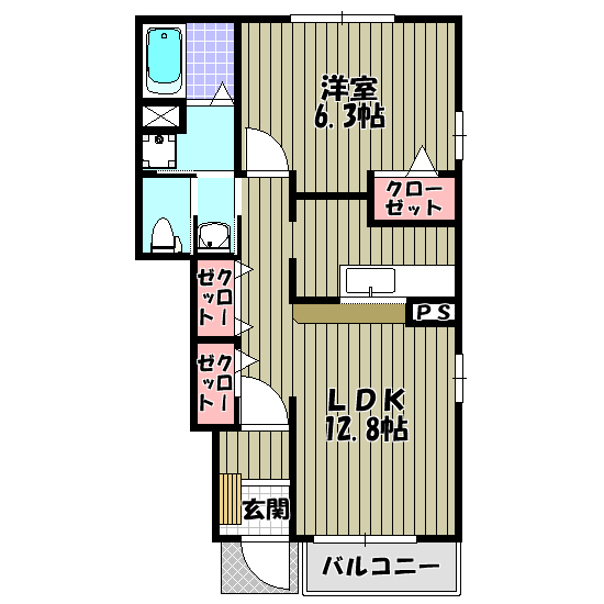 グリーン　コート　杉Ⅲ 間取り図
