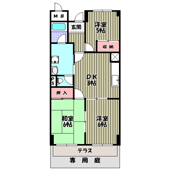 グレースコート青葉丘 間取り図