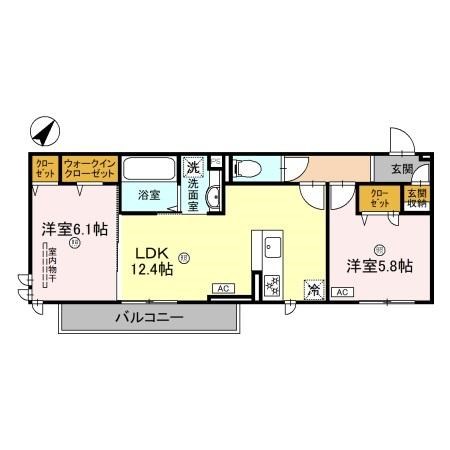 ベルコート大美野 間取り図