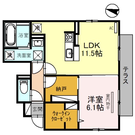D-room K・M金剛 間取り図