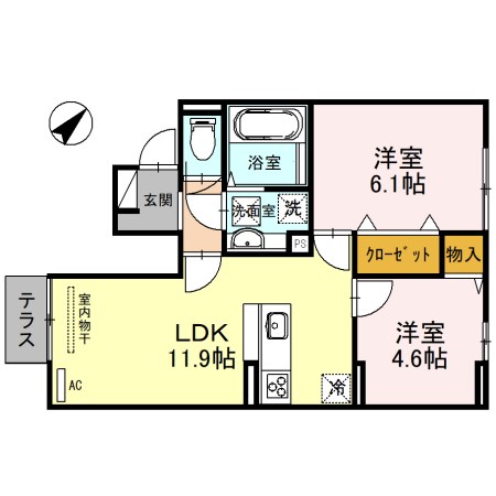 Honu・Repos 間取り図