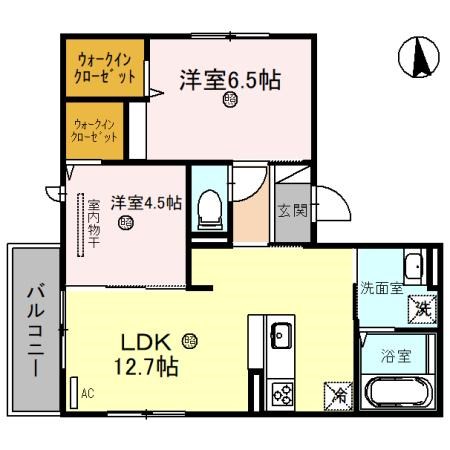the park villa(ザパークヴィラ)狭山池  間取り図