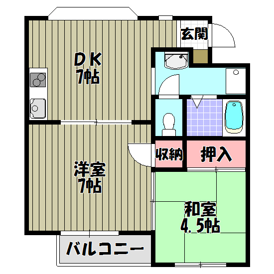 サンコート１号館 間取り図