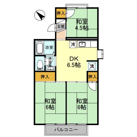 サントス泉ヶ丘 間取り図