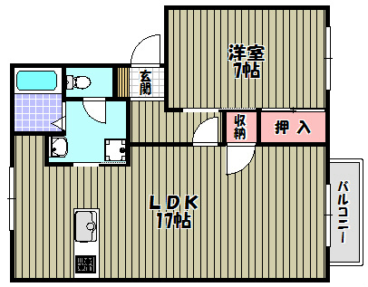 ファミールカーサ 間取り図