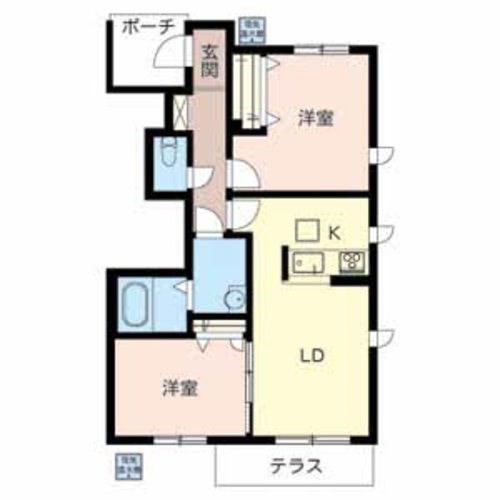 Ｓｕｎ　Ｃｏｕｒｔ　美原Ⅰ 間取り図