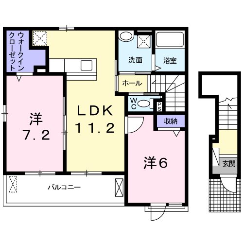 フィオーレくみのき 間取り図