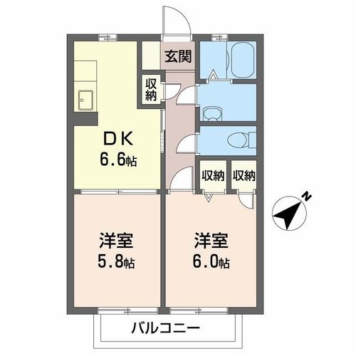 プルミエ　和泉C 間取り図