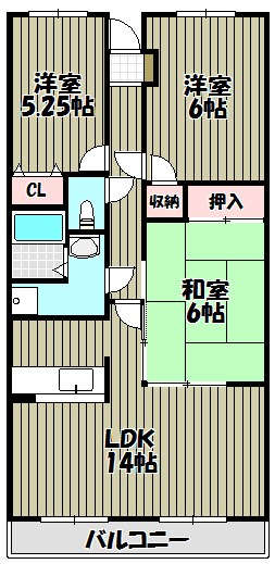 プレステージ深井水池 間取り図